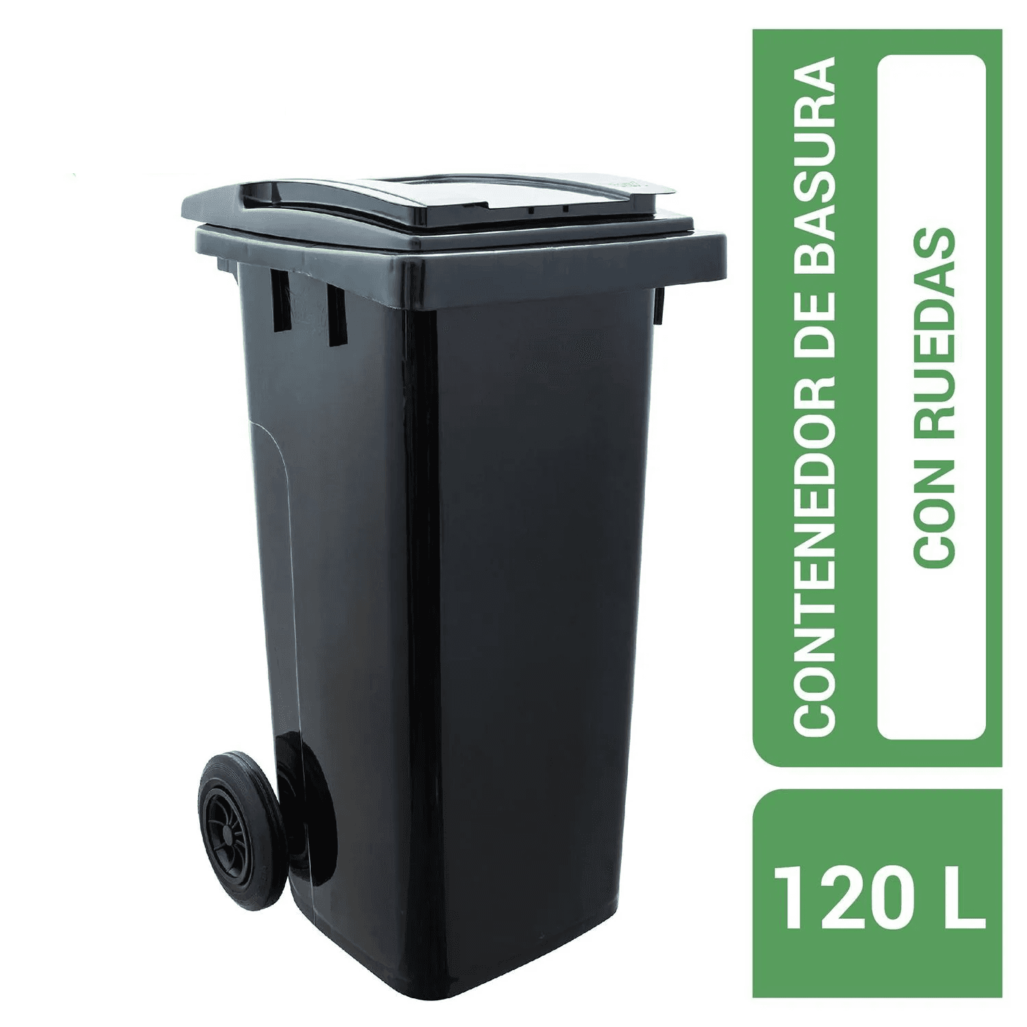 Basurero 2 ruedas 120 Litros