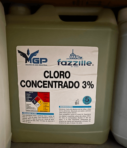 Cloro 3% 5 Litros