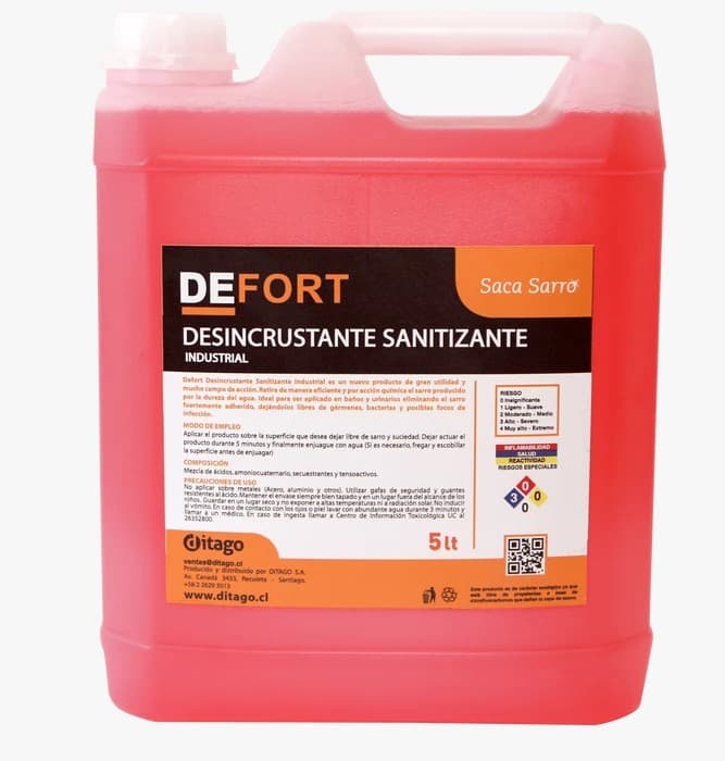 Desincrustante sanitizante (antisarro)
