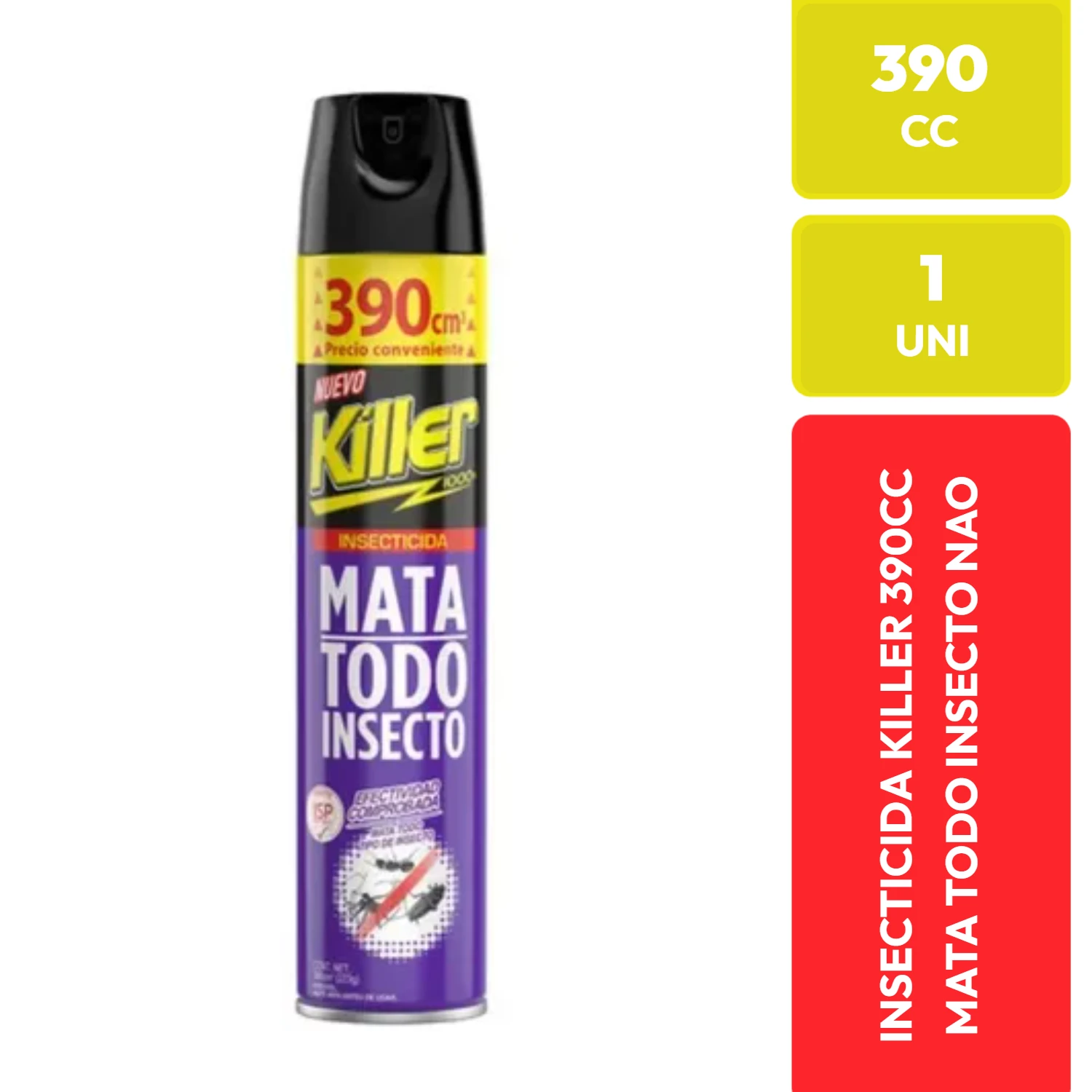 Insecticida Killer mata todo insecto 390cc