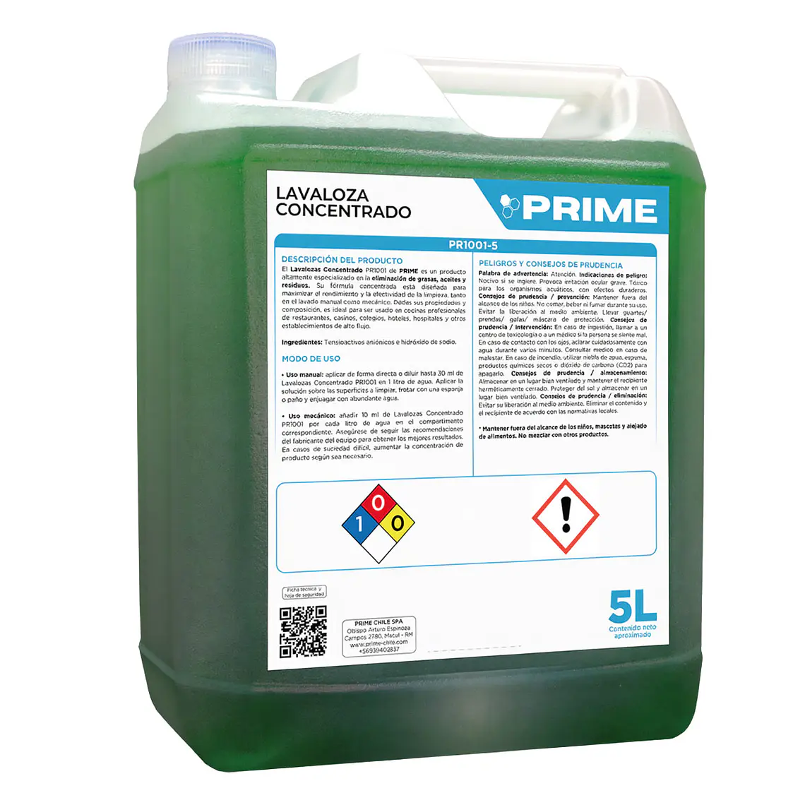 Lavaloza Concentrado Prime 5 Litros