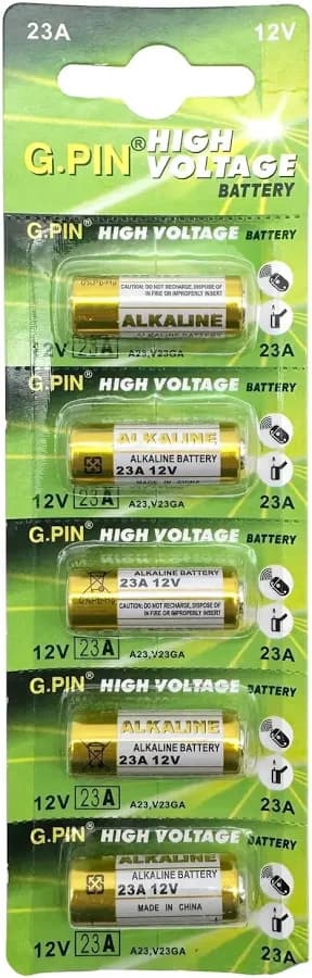 Set 5 Pilas Alcalina 23a 12v Control Remoto