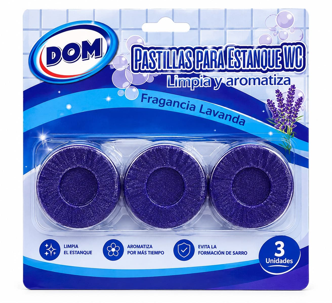 Pastilla azul WC DOM